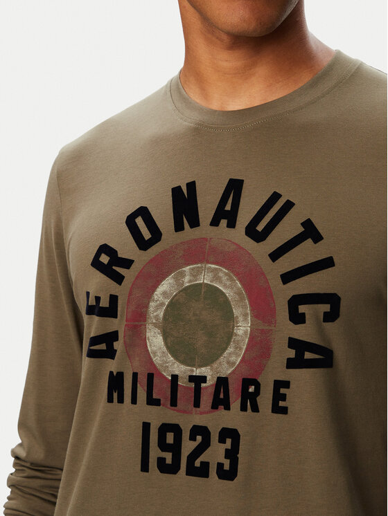 Aeronautica Militare Aeronautica Militare Тениска с дълъг ръкав 262TS2570UJ00641 Каки Regular Fit