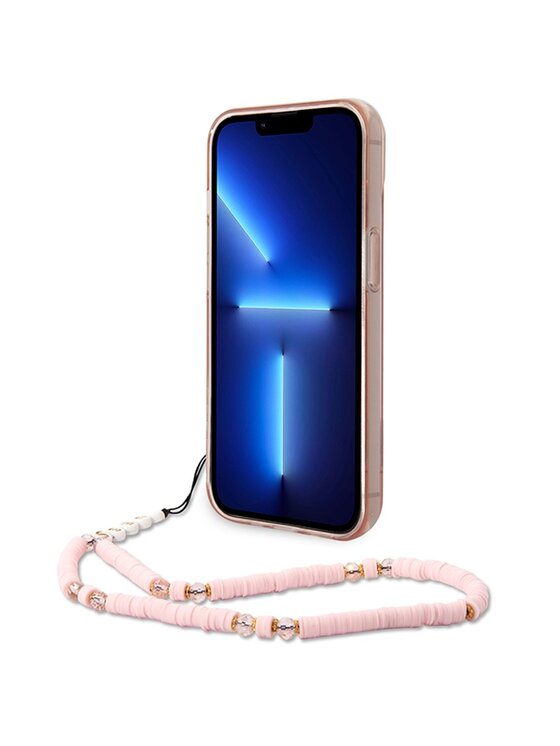 Guess Guess Etui na telefon Pearl Różowe złocenie