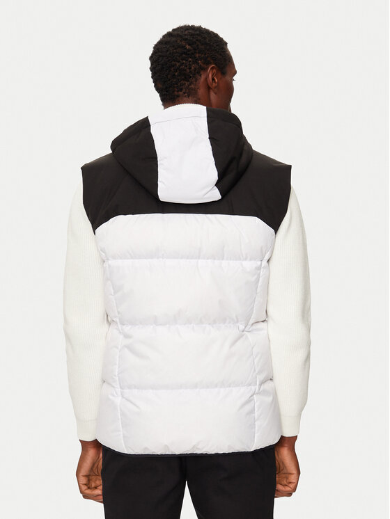 BOSS BOSS Елек V_Hamar 2 50522646 Бял Regular Fit