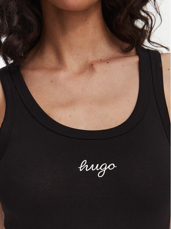 HUGO HUGO Топ Damatank 50572293 Чорний Extra Slim Fit