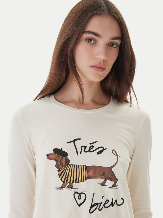 Weekend Max Mara Weekend Max Mara Μπλουζάκι Renoir 2525946032 Εκρού Regular Fit