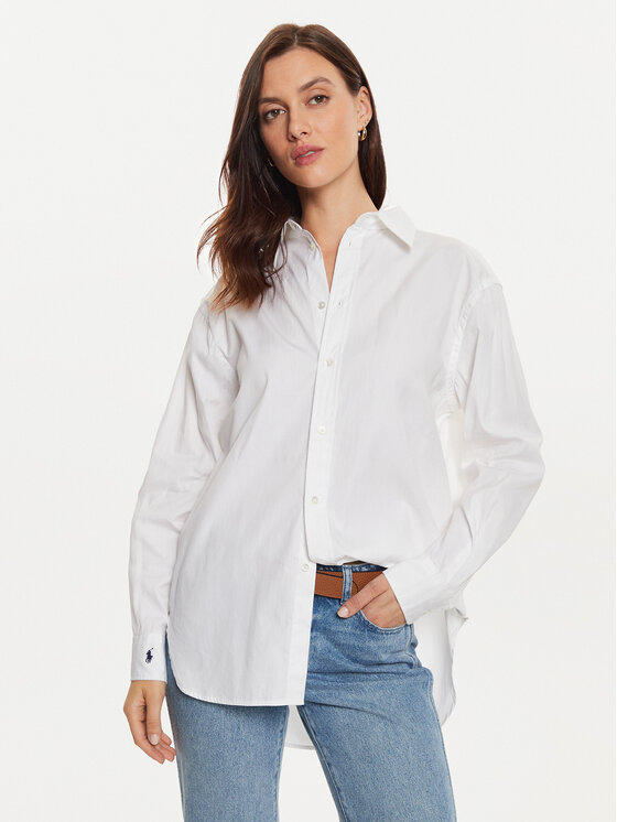Polo Ralph Lauren Polo Ralph Lauren Πουκάμισο 211891422001 Λευκό Relaxed Fit