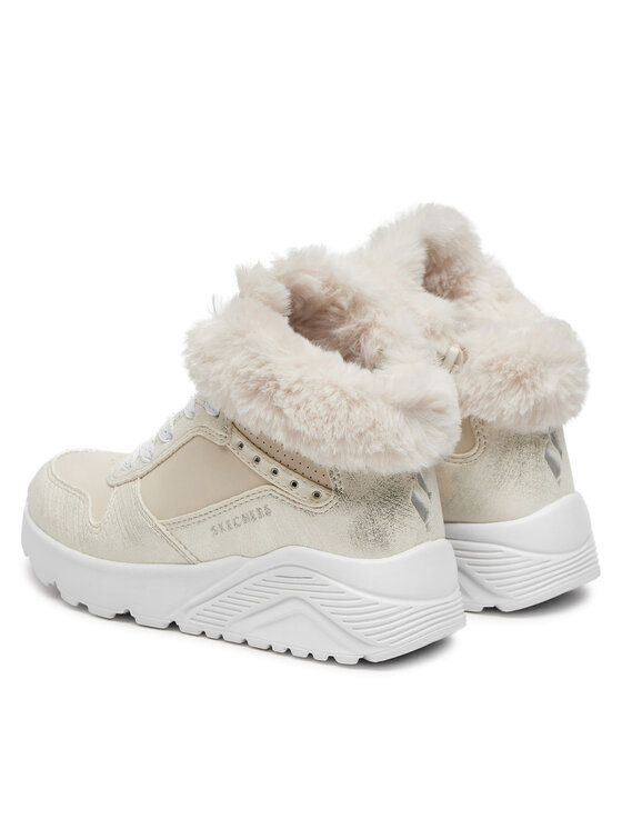 Skechers Skechers Čizme Uno Lite - Comfurt Collar 310396L/NAT Écru