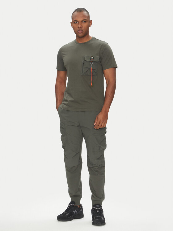 Parajumpers Parajumpers Marškinėliai Mojave 25SMPMTSRE07 Žalia Regular Fit