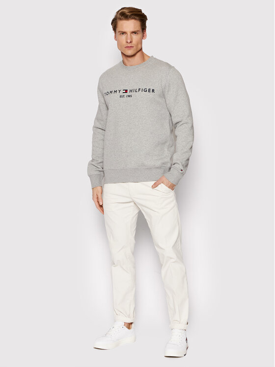 Tommy Hilfiger Tommy Hilfiger Bluza Logo MW0MW11596 Szary Regular Fit