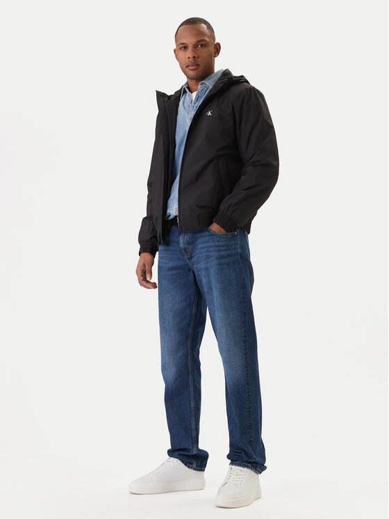Calvin Klein Calvin Klein Átmeneti kabát Harrington LV04RE516G Fekete Regular Fit