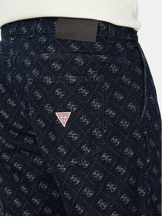 Guess Guess Džínsy Damon M6YAV7 D1290 Tmavomodrá Relaxed Fit