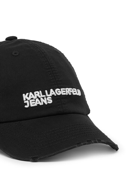 Karl Lagerfeld Jeans Karl Lagerfeld Jeans Czapka z daszkiem B2W33072 Czarny