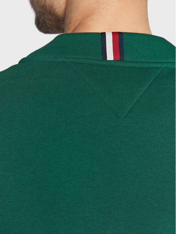 Tommy Hilfiger Tommy Hilfiger Pletena jopica Icon Monogram MW0MW29333 Zelena Relaxed Fit