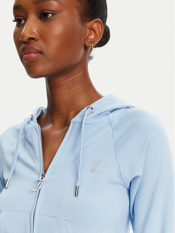 Juicy Couture Juicy Couture Bluză Ola JCWAS125310 Albastru celest Slim Fit