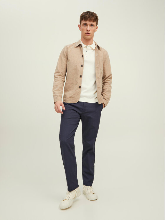 Pantaloni chino Kane 12212937 Blu scuro Relaxed