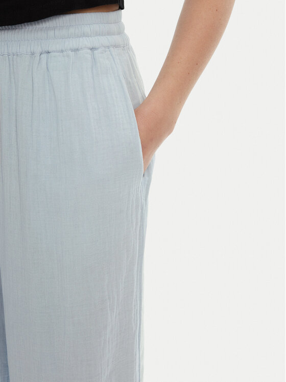 Pieces Pieces Kalhoty culottes Sastina 17156930 Světle modrá Loose Fit