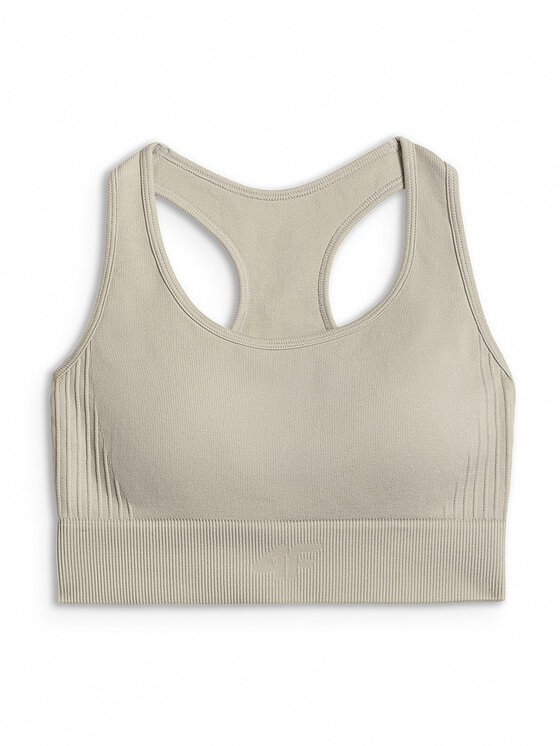 4F 4F Biustonosz sportowy MULTI ACTIVE Kremowy