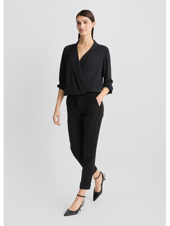 Liu Jo Liu Jo Spodnie materiałowe WXX046TS89622222 Czarny Regular Fit