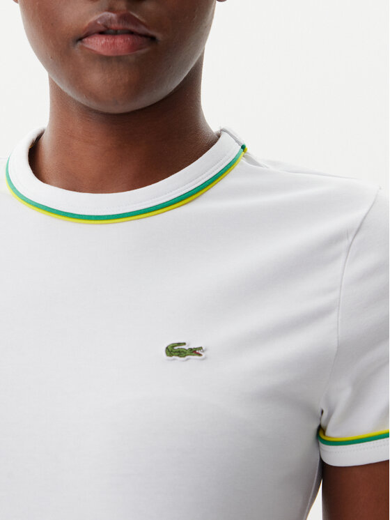 Lacoste Lacoste T-Shirt TF0347 Weiß Slim Fit