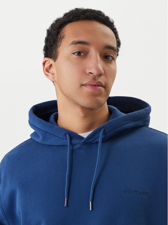 Element Element Mikina Lowcase Pigment Po ELYFT00173 Modrá Relaxed Fit