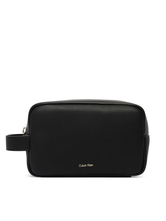 Calvin Klein Geantă pentru cosmetice Raised Dopp Kit LV04D1227G Negru