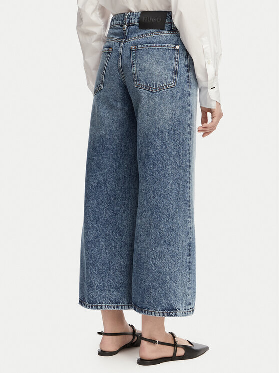 HUGO HUGO Džínsy Geredith 1 50556985 Modrá Wide Leg