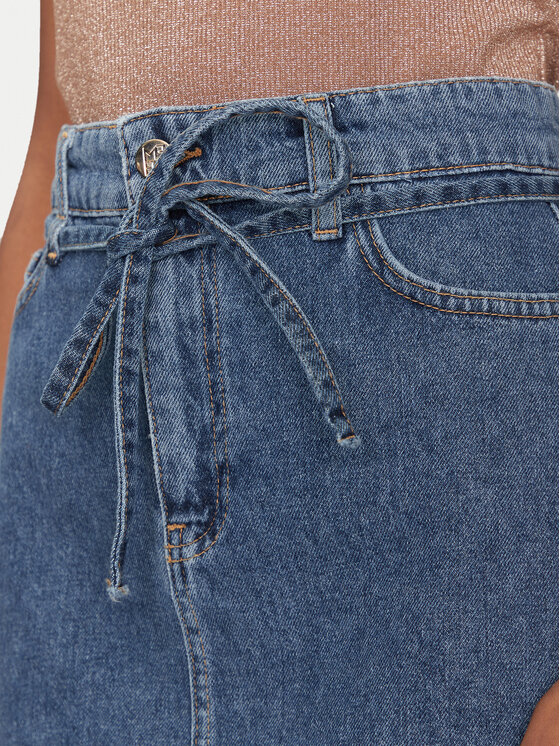 Marella Marella Φούστα τζιν 2515101021200 Σκούρο μπλε Regular Fit