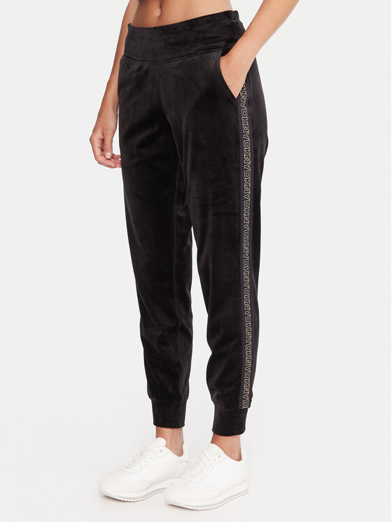DKNY Sport DKNY Sport Donji dio trenerke DP5P3706 Crna Regular Fit