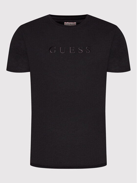 Guess Guess T-Shirt M2BP47 K7HD0 Czarny Regular Fit