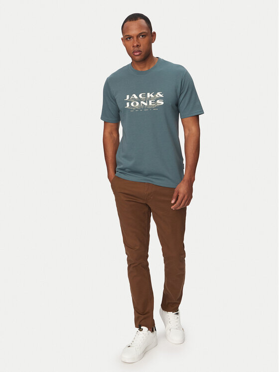 Jack & Jones Jack & Jones Tričko Fusion 12289880 Zelená Regular Fit