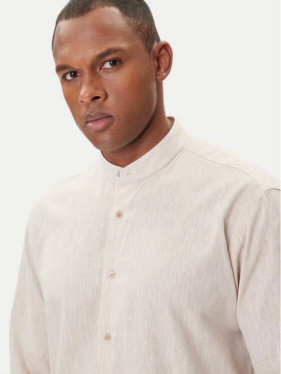 KARL LAGERFELD KARL LAGERFELD Риза 605035 552627 Бежов Regular Fit