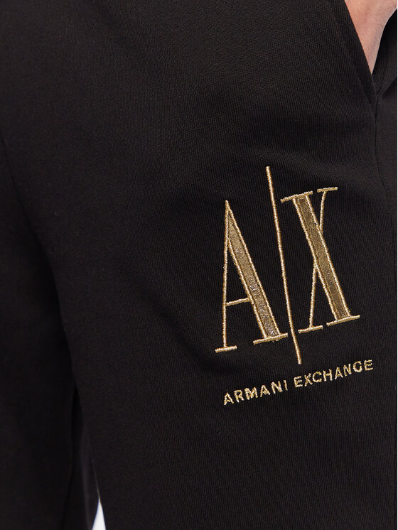 Armani Exchange Armani Exchange Teplákové kalhoty 8NYPMX YJ68Z 1200 Černá Regular Fit