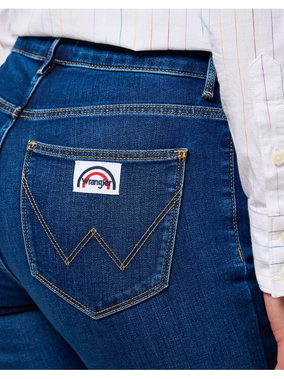 Wrangler Wrangler Jeansy Flare 623 Niebieski Flare Fit