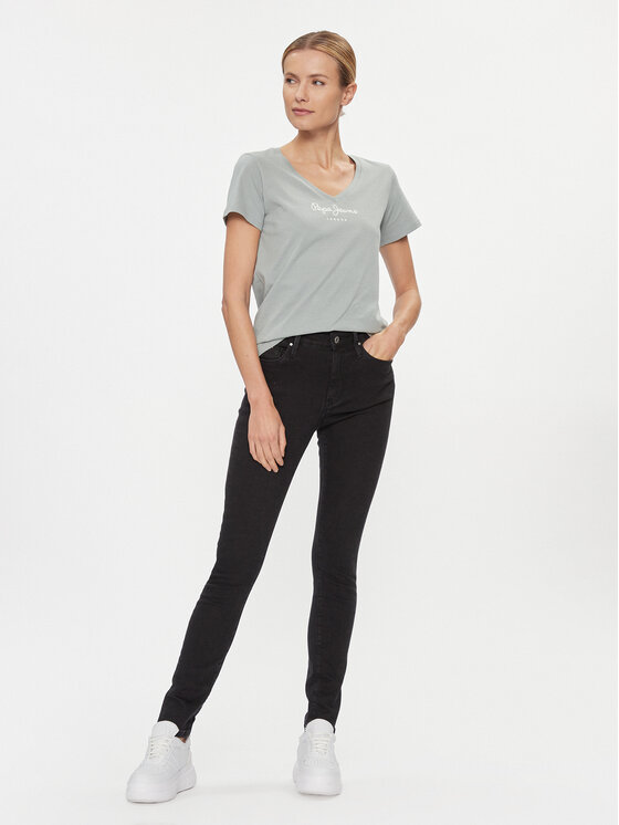 Pepe Jeans Pepe Jeans T-shirt Wendy PL505482 Zelena Regular Fit