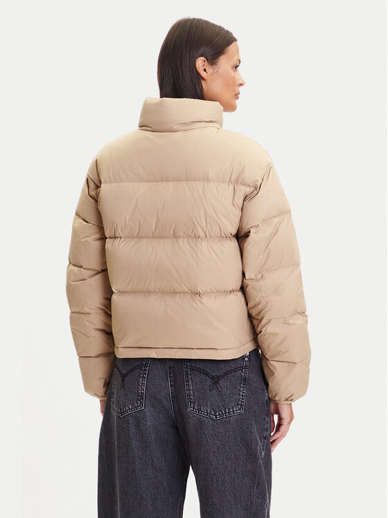 Calvin Klein Jeans Calvin Klein Jeans Μπουφάν πουπουλένιο Graphic Logo LV047D503G Μπεζ Regular Fit
