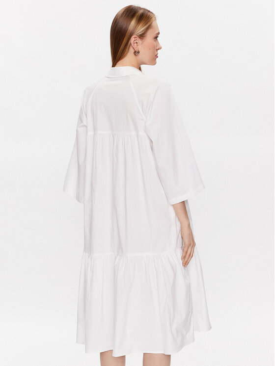 Moss Copenhagen Moss Copenhagen Košeľové šaty Danaya 17266 Biela Regular Fit