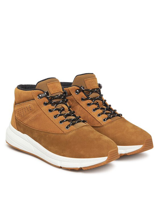 Tommy Hilfiger Tommy Hilfiger Schnürschuhe Hilfiger W Nbk Sde Hybrid Boot FM0FM05609 Khakifarben