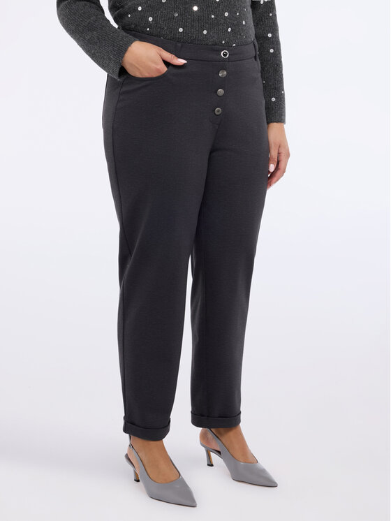 Fiorella Rubino Fiorella Rubino Pantaloni di tessuto P847L002258N013 Grigio Regular Fit