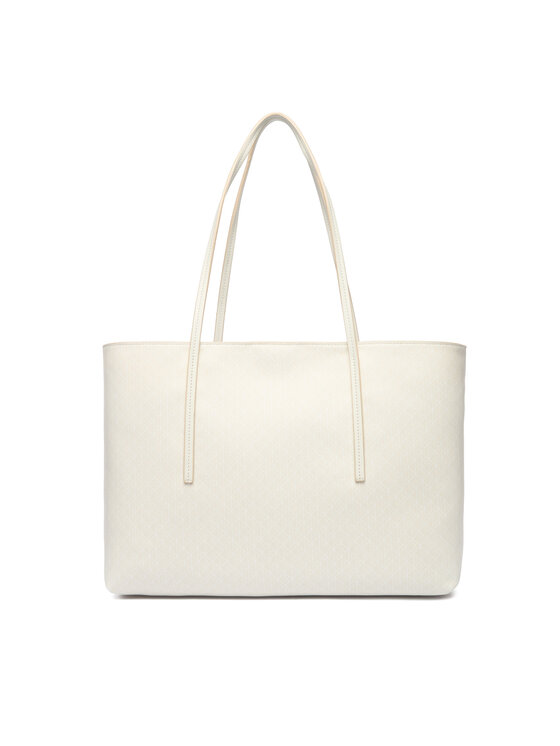 Calvin Klein Calvin Klein Geantă Emblem Aop Tote W/ Pouch LV04F3266G Écru