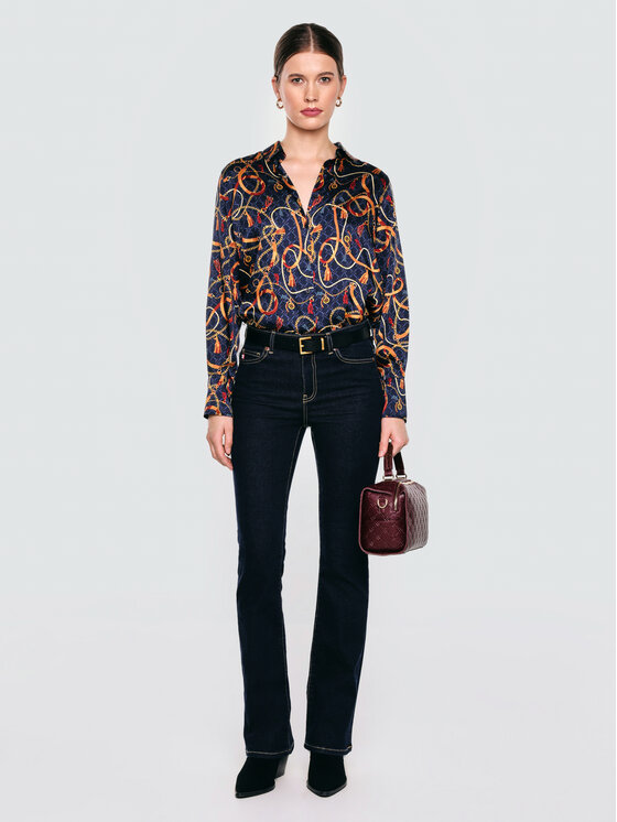 BIG STAR BIG STAR Koszula DORTA Granatowy Basic Fit