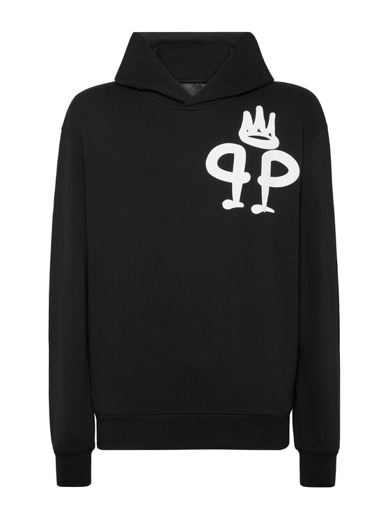 PHILIPP PLEIN PHILIPP PLEIN Mikina 9587 Čierna Regular Fit