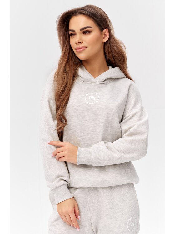 Bluza, rozmiar S, Szary, COTTON ACTIVE HOODIE WOMEN