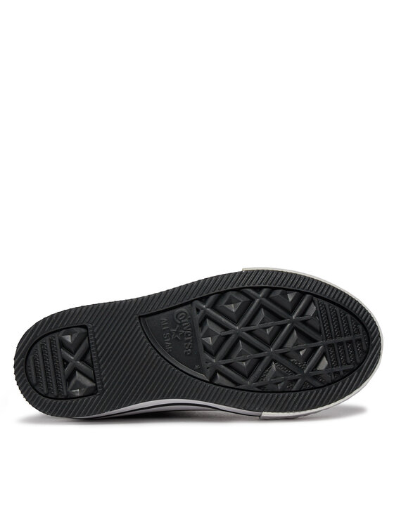 Converse Converse Modne superge Chuck Taylor All Star Lift Platform High Top Little Kids 372859C Črna