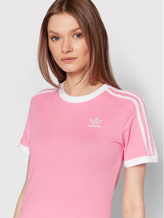T-shirt adicolor 3-Stripes HL6687 Rosa Regular Fit...
