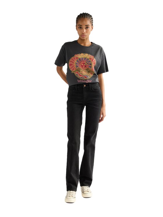 Wrangler Wrangler Jeansy 112386687 Czarny Regular Fit