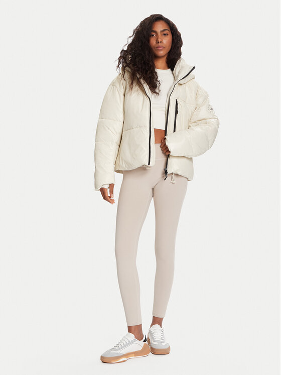 adidas by Stella McCartney adidas by Stella McCartney Μπουφάν χειμωνιάτικο JV8548 Μπεζ Loose Fit