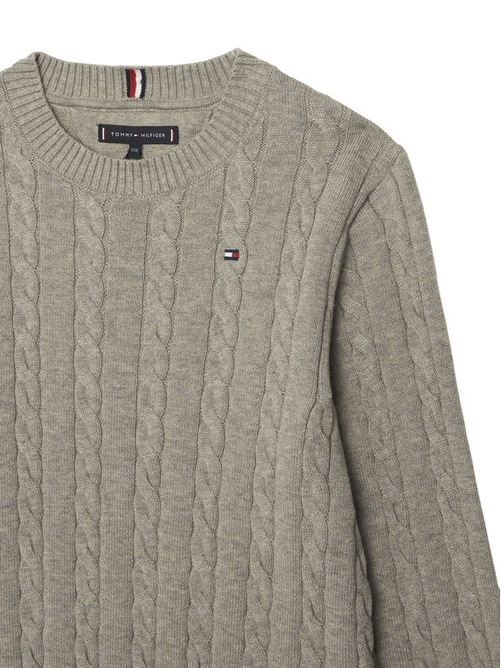Tommy Hilfiger Tommy Hilfiger Sveter KB0KB09753 Sivá Regular Fit