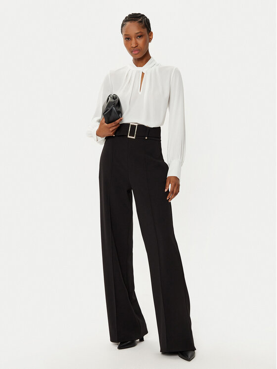 Rinascimento Rinascimento Pantaloni di tessuto CFC0121912003 Nero Regular Fit