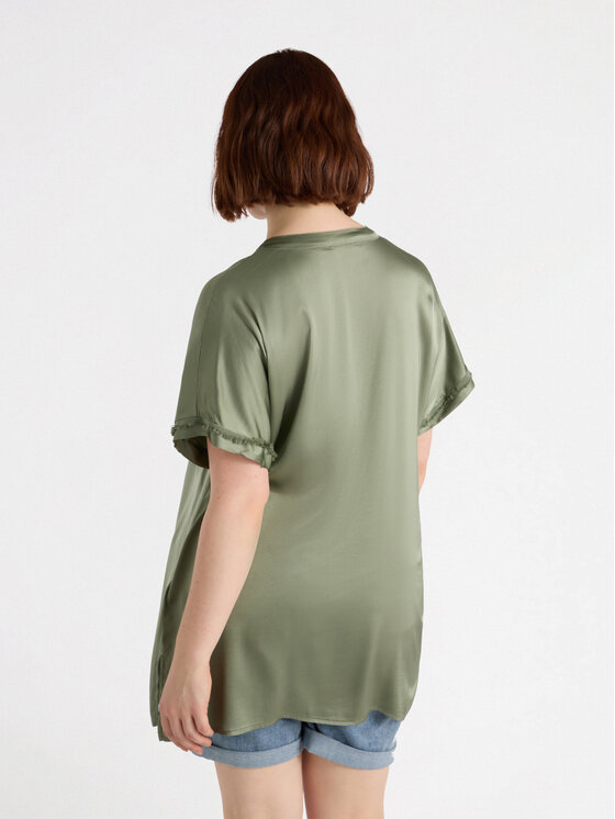 Fiorella Rubino Fiorella Rubino Koszula 5002L000162N035 Zielony Regular Fit