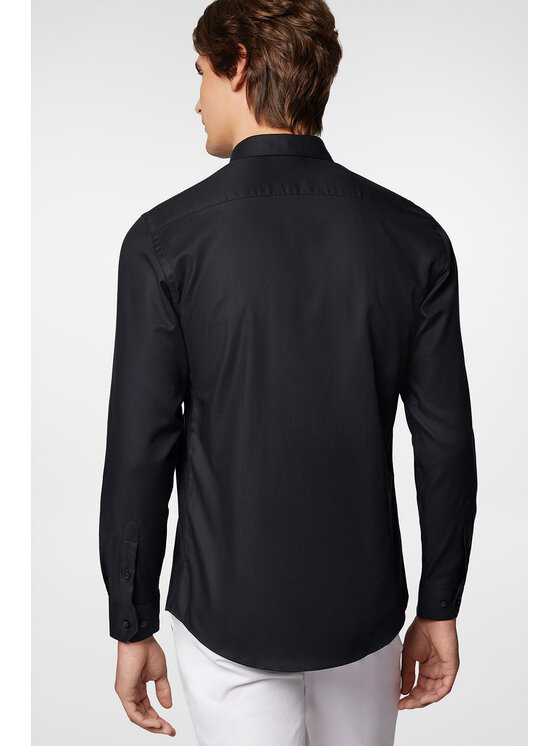 Próchnik Próchnik Koszula PM51 KO073224000048 Czarny Slim Fit