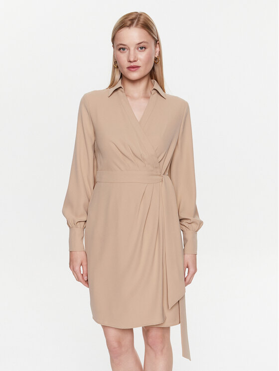 Lauren Ralph Lauren Rochie de zi 250902854001 Bej Regular Fit