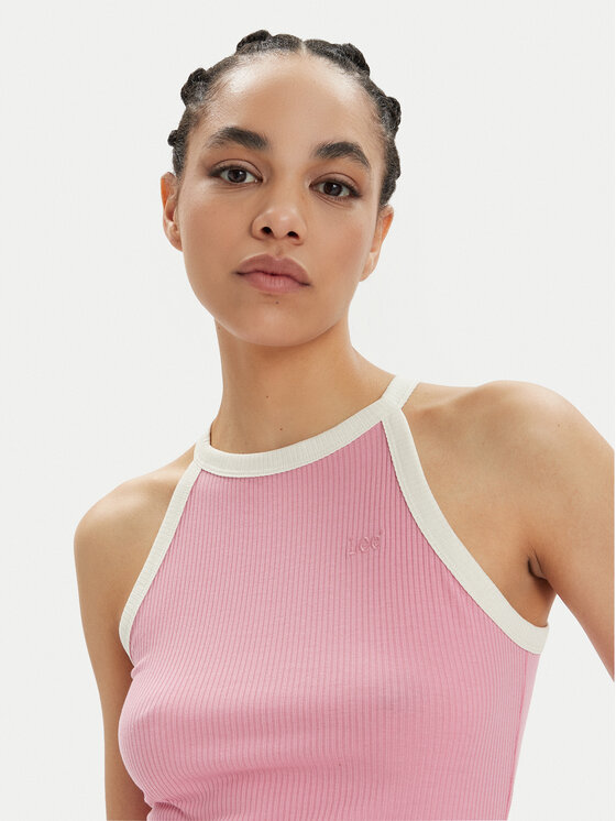 Lee Lee Top 112350227 Różowy Slim Fit