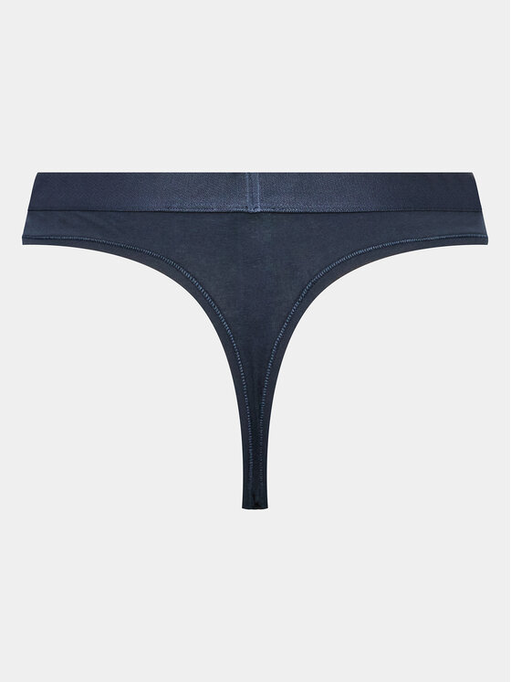 Tommy Hilfiger Tommy Hilfiger Kalhotky string UW0UW04146 Tmavomodrá