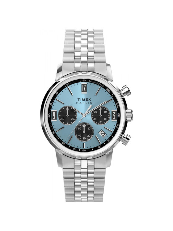 Timex Timex Zegarek TW2Y66500 Srebrny